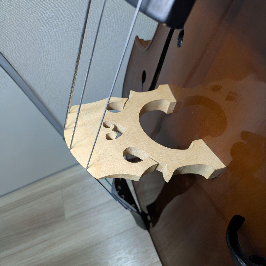 STENTOR コントラバス ウッドベース 本体 スタンド 弓 木製 3/4