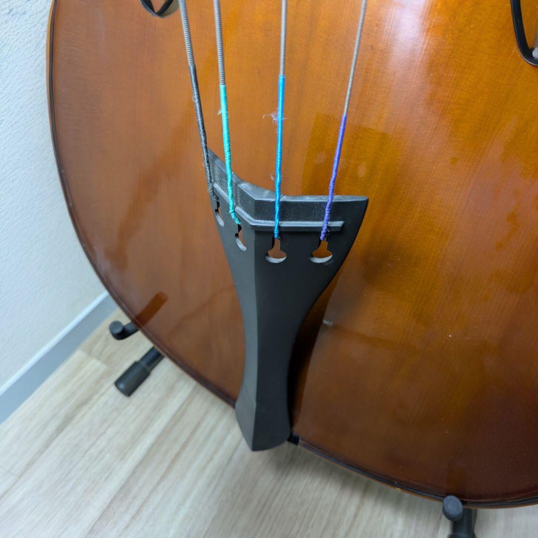 STENTOR コントラバス ウッドベース 本体 スタンド 弓 木製 3/4