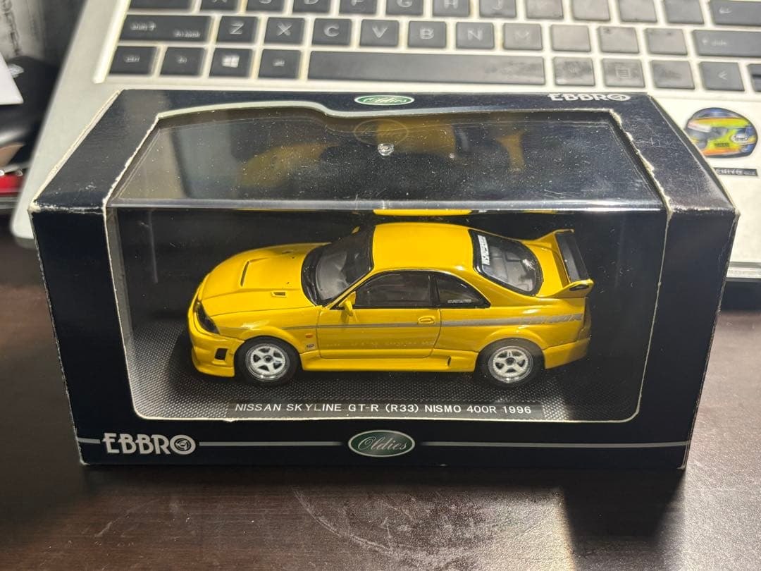 エブロ　1/43日産スカイラインGT-R(R33)ニスモ400R イエロー