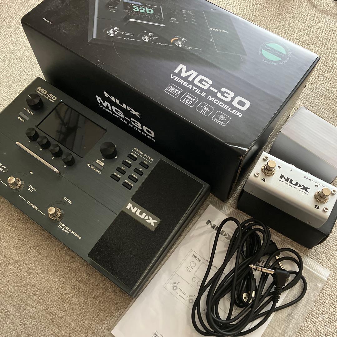 NUX MG-30 マルチエフェクター 動作良好 箱付 ギターアンプモデラー