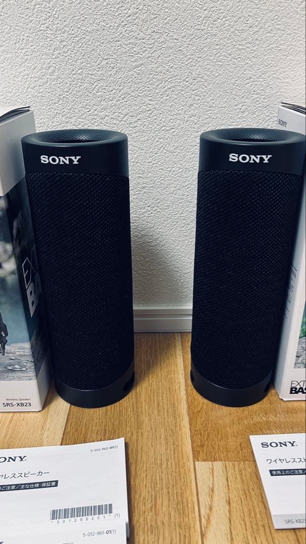 SONY Bluetoothスピーカー　SRS-XB23（2台セット）
