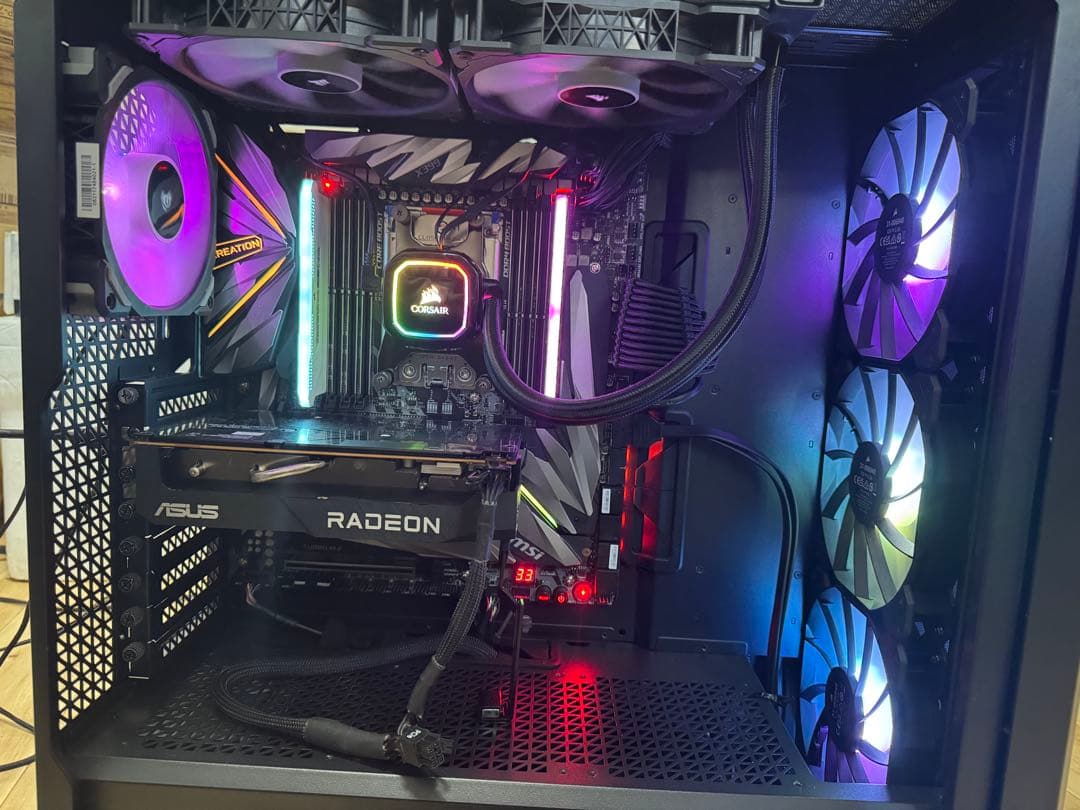 PCケース(自作PC用) Threadripper 2990WX / RX7600 / 32GB /