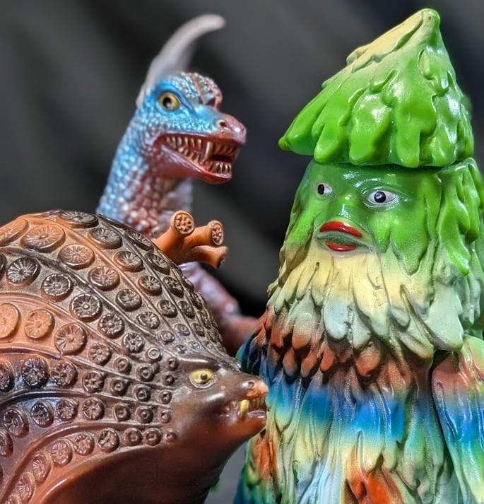 タッコング＆ザザーン＆アーストロン　帰マン怪獣（ブルマァク復刻）ソフビ３体セット