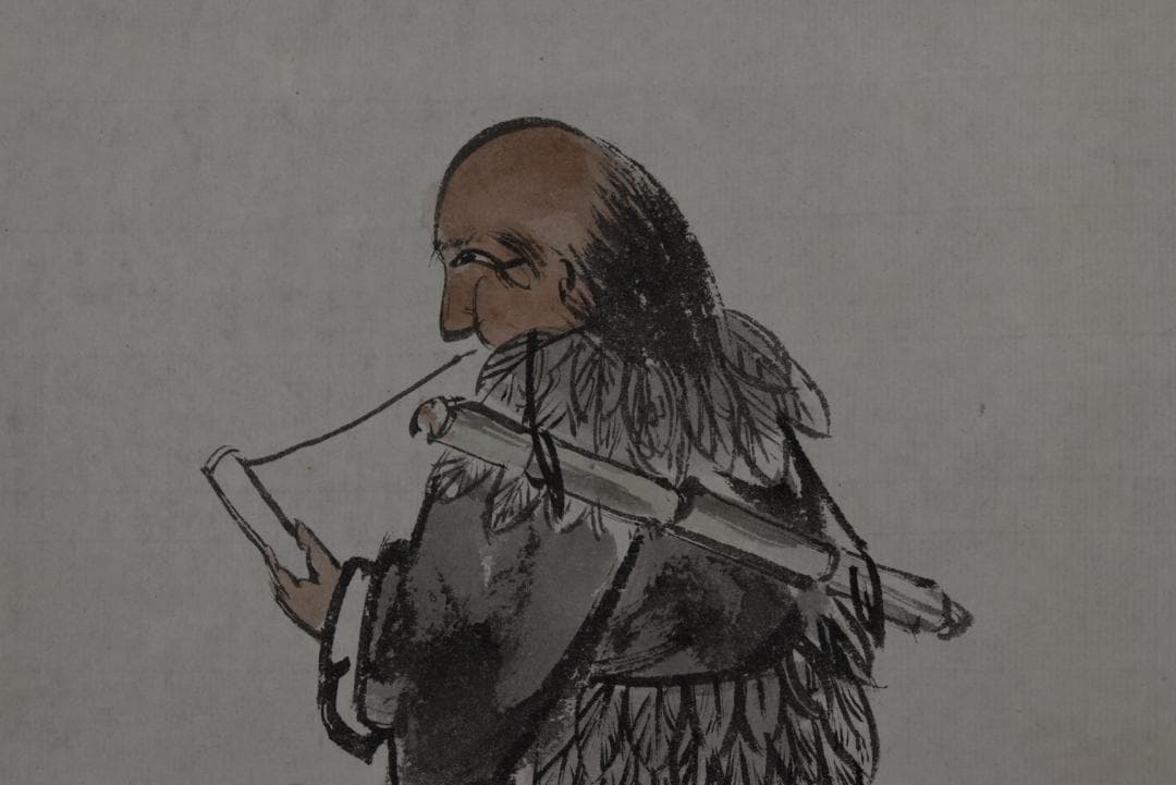 【複製】作者不詳/禅機画賛/工芸品/掛軸☆宝船☆Z-805