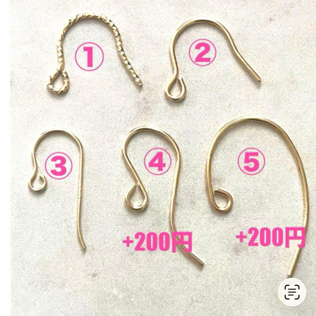 1点作品☆ 大粒菱形水色×グレーオパールピアス　イヤリングに変更可能☺︎