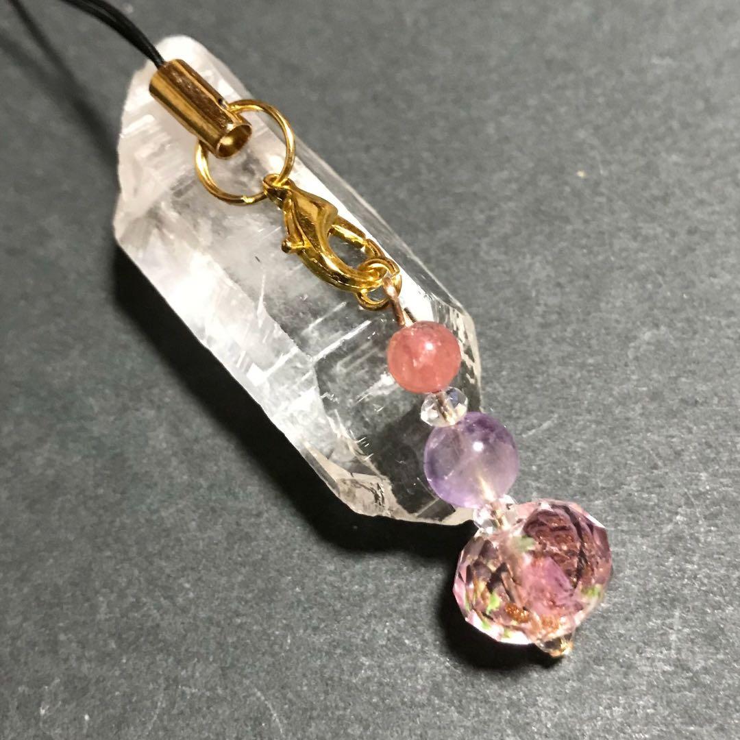 インカローズ・エレスチャルアメジスト ストラップ