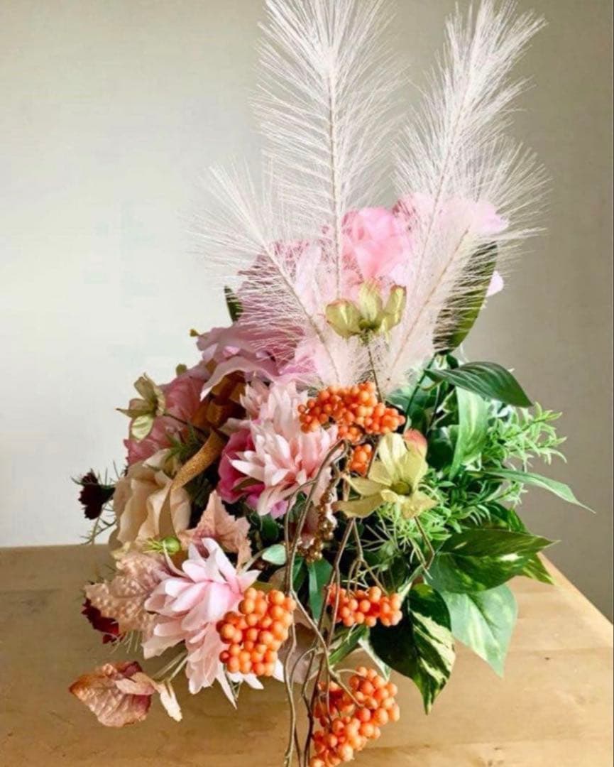 ハンドメイド ✳︎ アレンジメント ✳︎ 造花 ✳︎アートフラワー✳︎造花アレンジ✳︎25