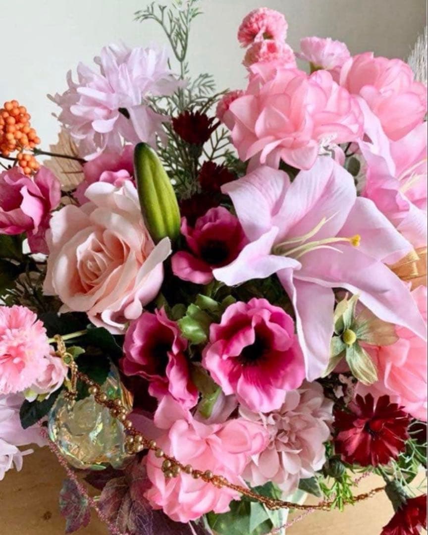 ハンドメイド ✳︎ アレンジメント ✳︎ 造花 ✳︎アートフラワー✳︎造花アレンジ✳︎25