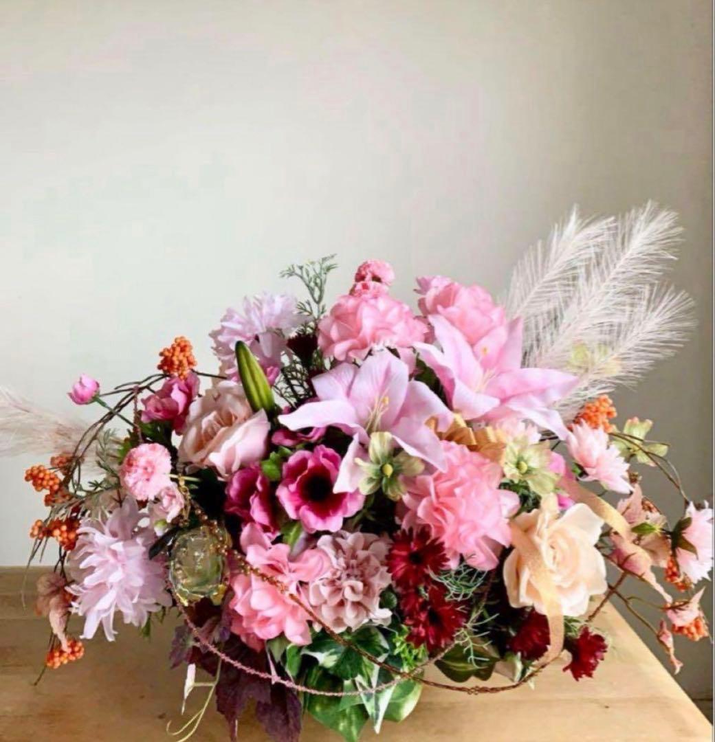 ハンドメイド ✳︎ アレンジメント ✳︎ 造花 ✳︎アートフラワー✳︎造花アレンジ✳︎25