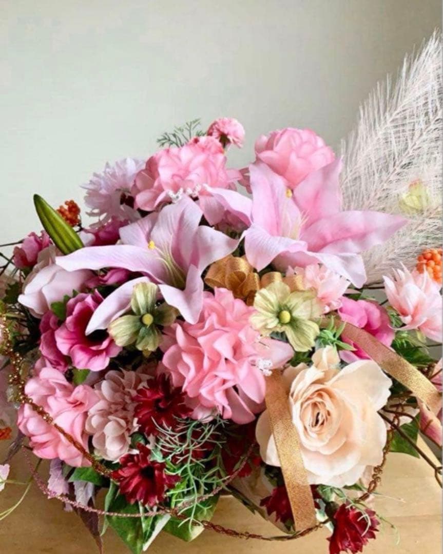 ハンドメイド ✳︎ アレンジメント ✳︎ 造花 ✳︎アートフラワー✳︎造花アレンジ✳︎25