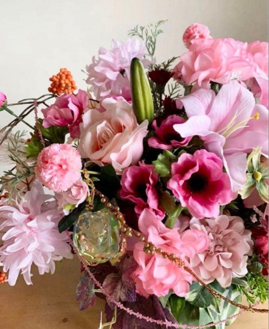 ハンドメイド ✳︎ アレンジメント ✳︎ 造花 ✳︎アートフラワー✳︎造花アレンジ✳︎25