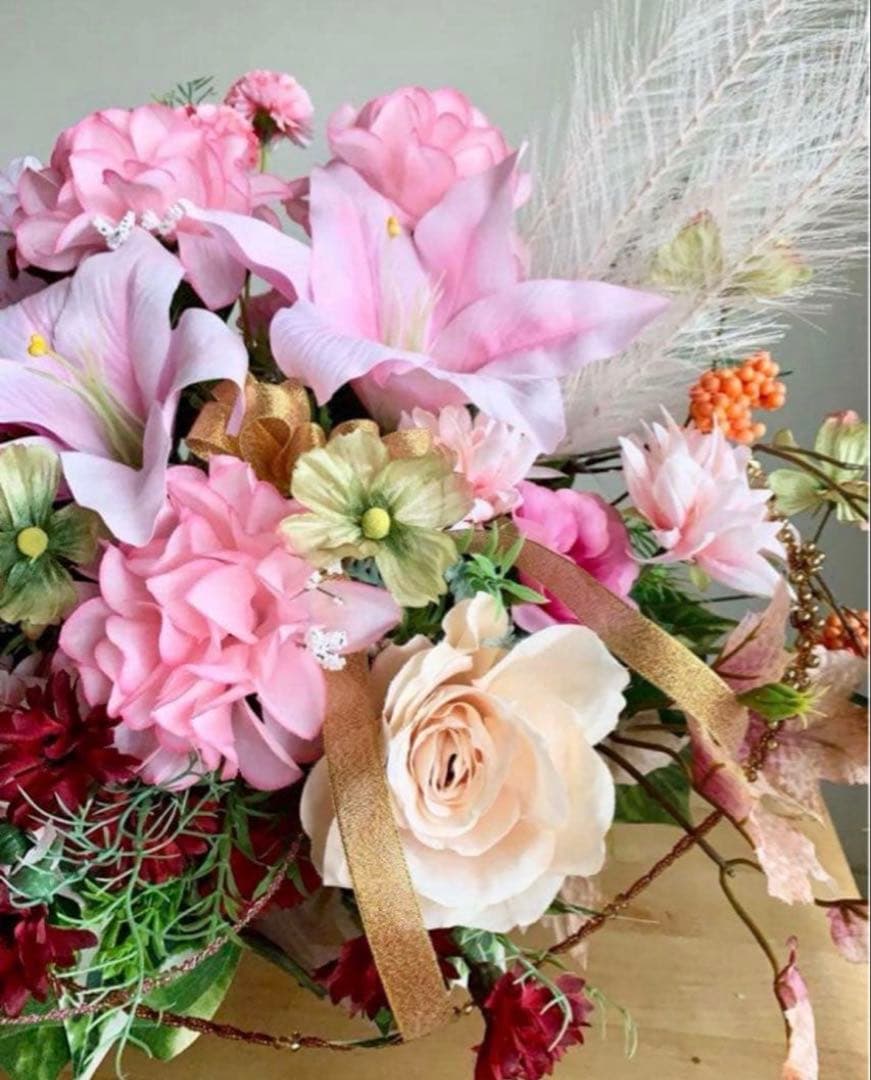 ハンドメイド ✳︎ アレンジメント ✳︎ 造花 ✳︎アートフラワー✳︎造花アレンジ✳︎25