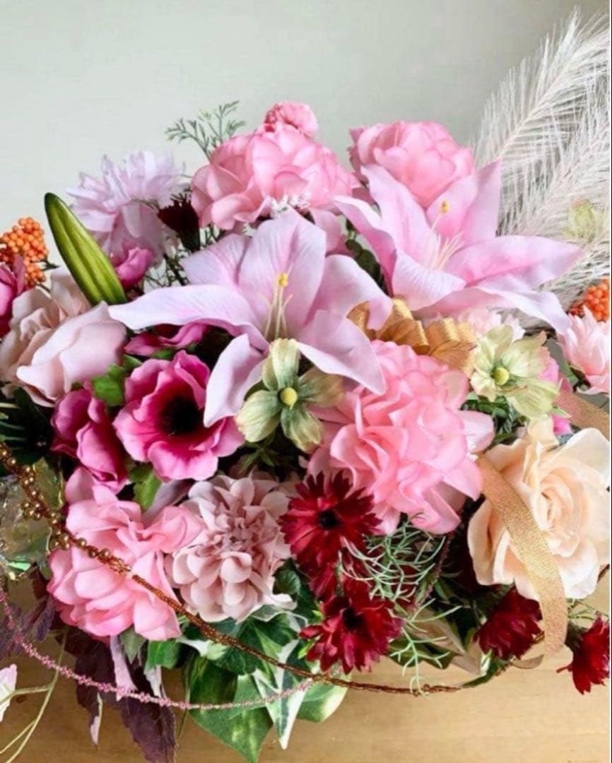 ハンドメイド ✳︎ アレンジメント ✳︎ 造花 ✳︎アートフラワー✳︎造花アレンジ✳︎25