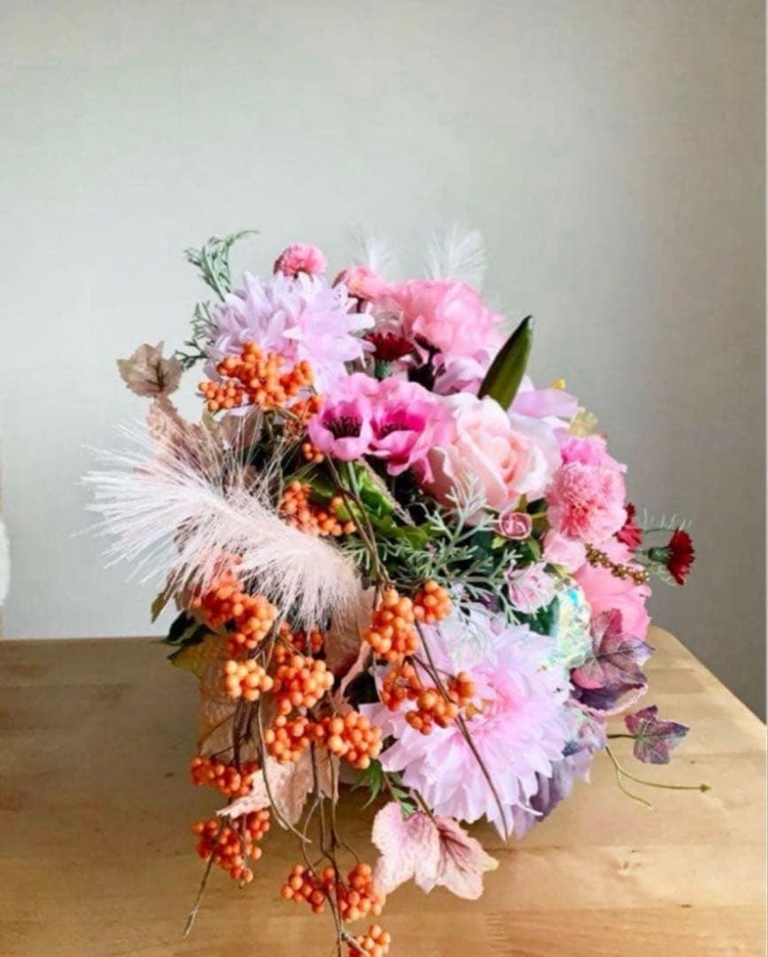 ハンドメイド ✳︎ アレンジメント ✳︎ 造花 ✳︎アートフラワー✳︎造花アレンジ✳︎25