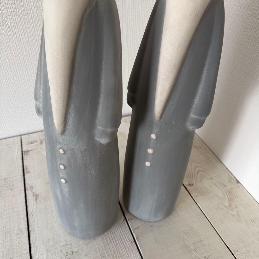 LEONARDO社　サンタクロース　大型セラミックオブジェ　２体