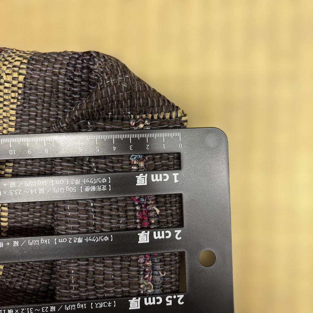 40手織りトートバッグ 内ポケット4つ付 一点物