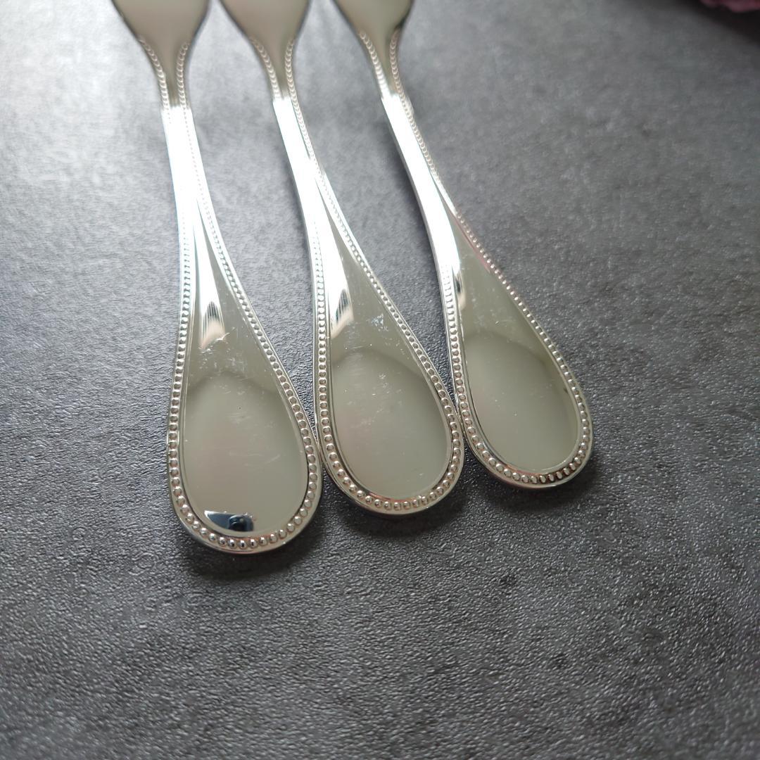 希少 美品 クリストフル パール デザートフォーク 3点