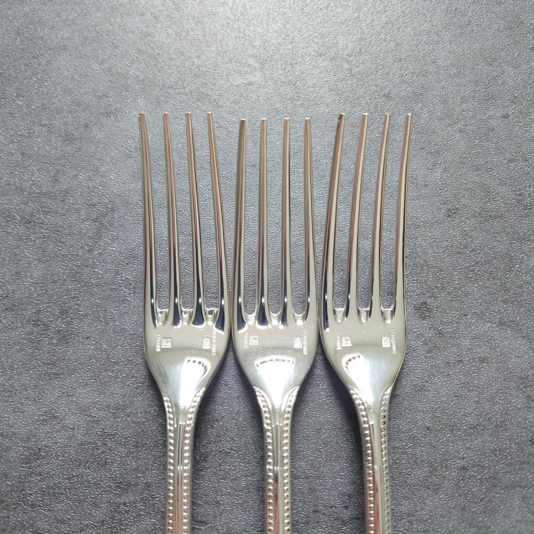希少 美品 クリストフル パール デザートフォーク 3点
