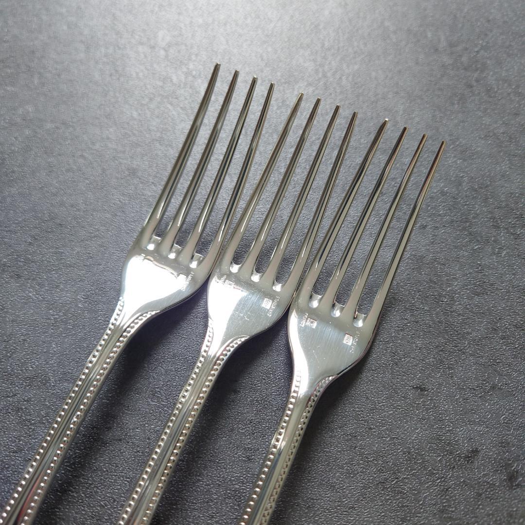 希少 美品 クリストフル パール デザートフォーク 3点