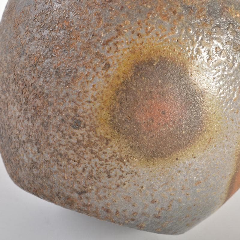 茶道具　備前焼　正告作　茶入　仕覆付　共箱　V　R6742