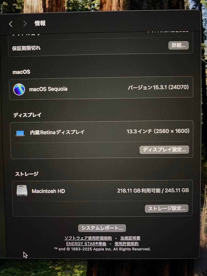 Apple MacBook 13インチ　M1チップ　ローズゴールド