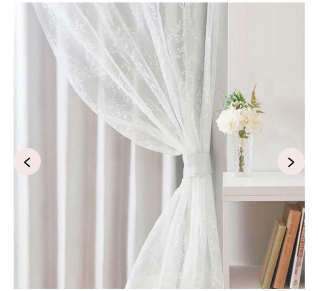 レースカーテン　フランフラン　二枚セット