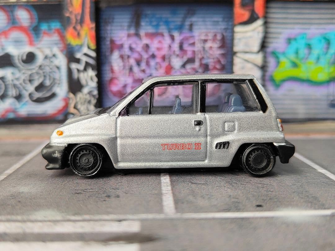 トミカ改造 ホンダ シティ 塗装 プレミアム 深リム ホットウィール