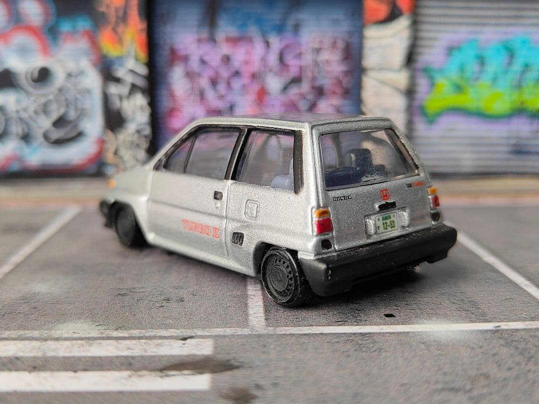 トミカ改造 ホンダ シティ 塗装 プレミアム 深リム ホットウィール