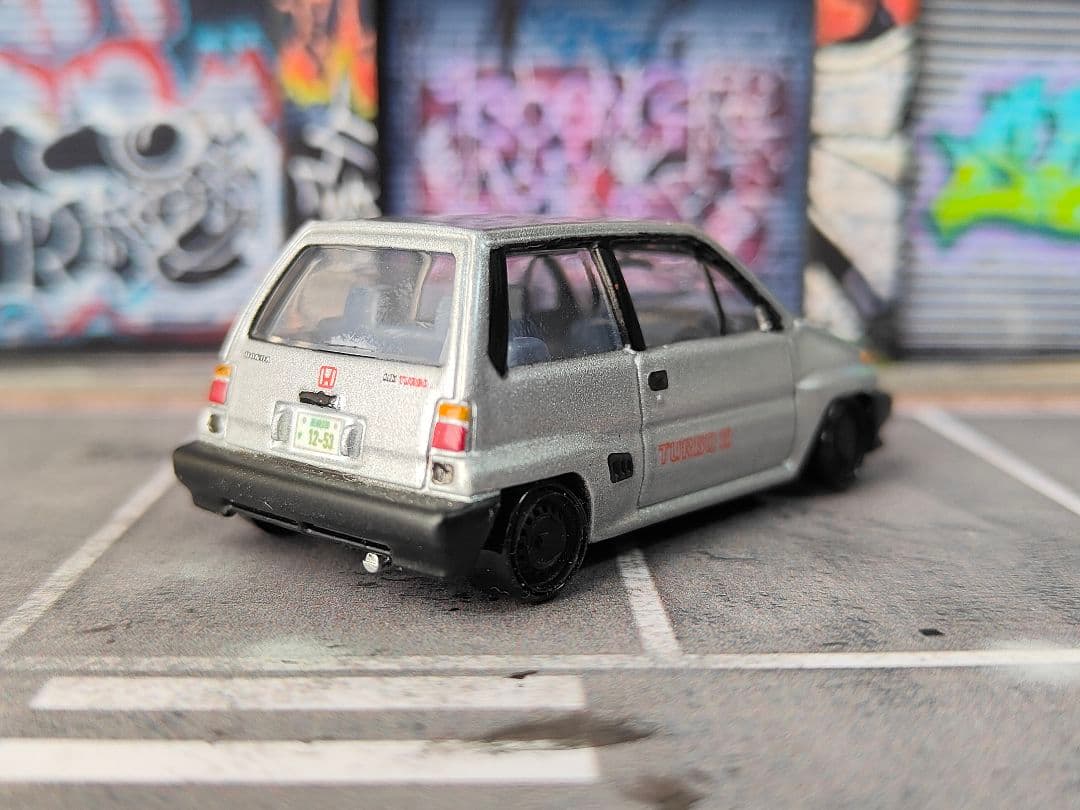 トミカ改造 ホンダ シティ 塗装 プレミアム 深リム ホットウィール