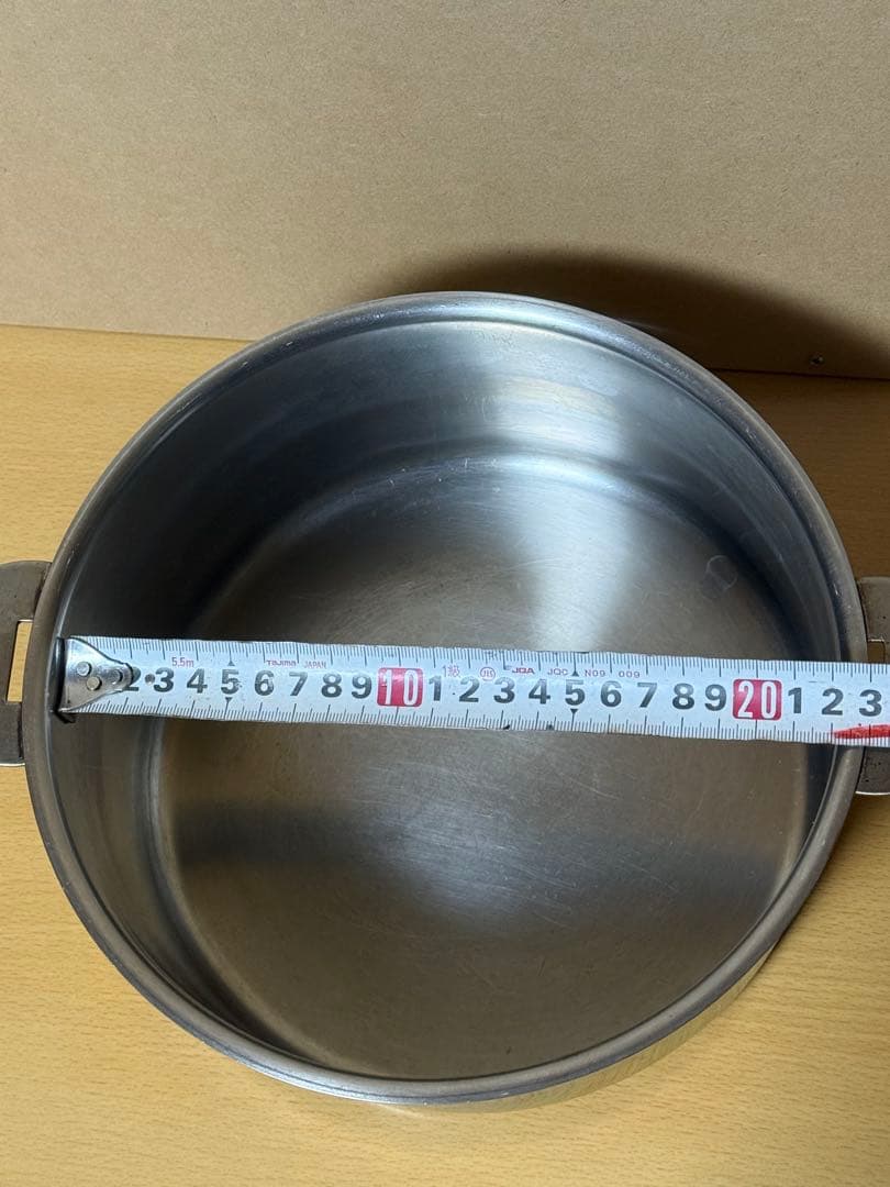 CRISTEL　クリステル　22cm　 両手鍋　ステンレス 両手鍋 中サイズ