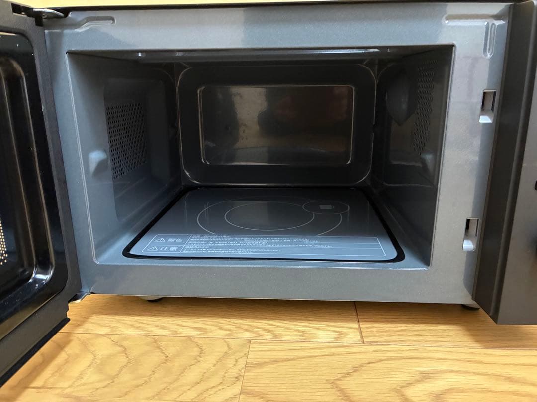 美品　2023年製 ツインバード　フラット電子レンジ DR-F282B動作確認済