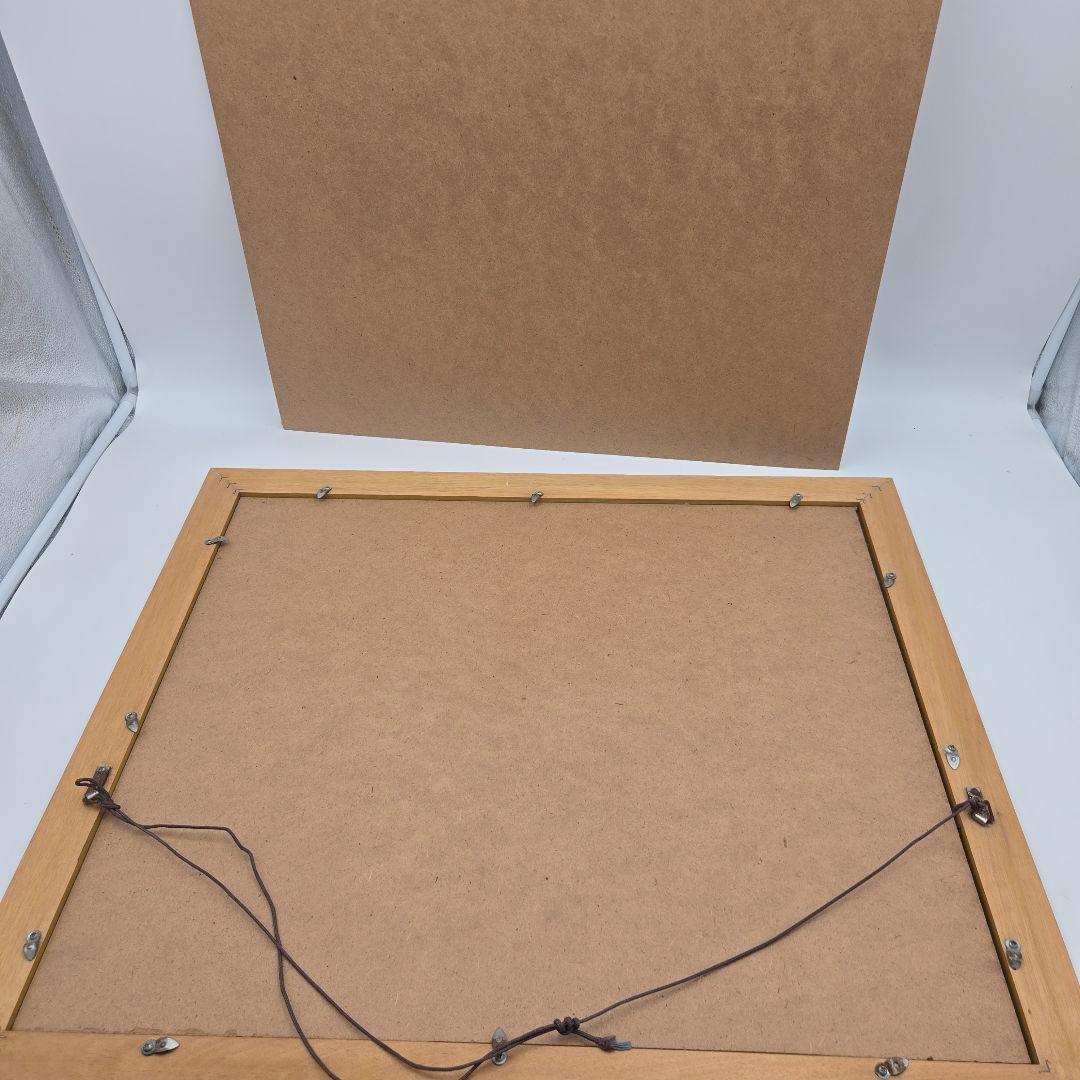 富士山 絵画 額入り 油彩風 風景画 インテリア アート レトロ 大判 装飾