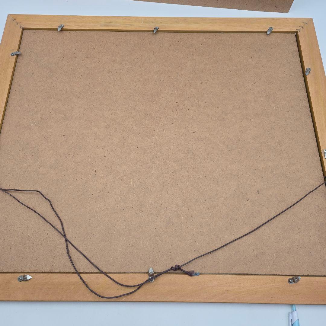 富士山 絵画 額入り 油彩風 風景画 インテリア アート レトロ 大判 装飾