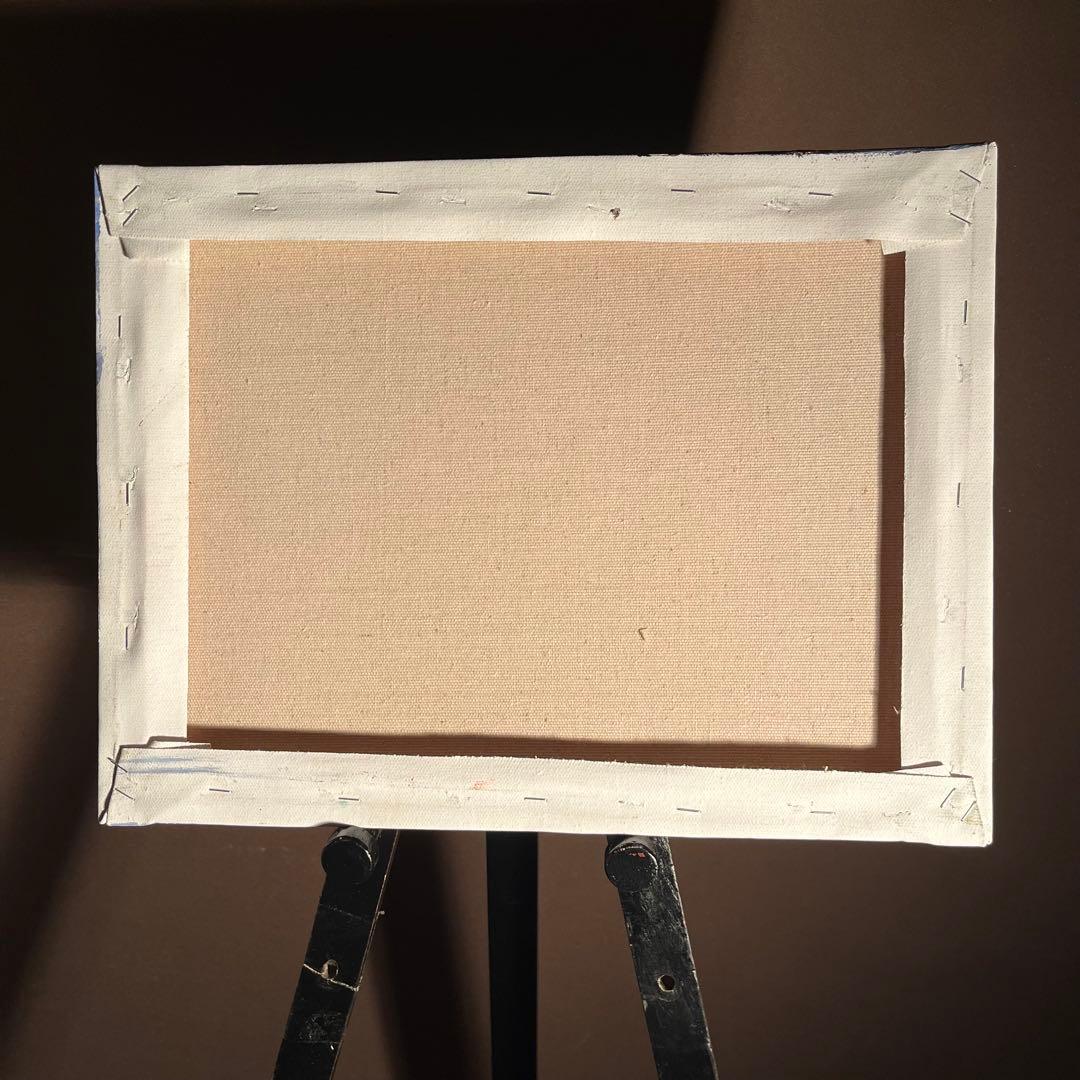 手書き油絵 抽象画 無題 絵画 インテリア 油彩画