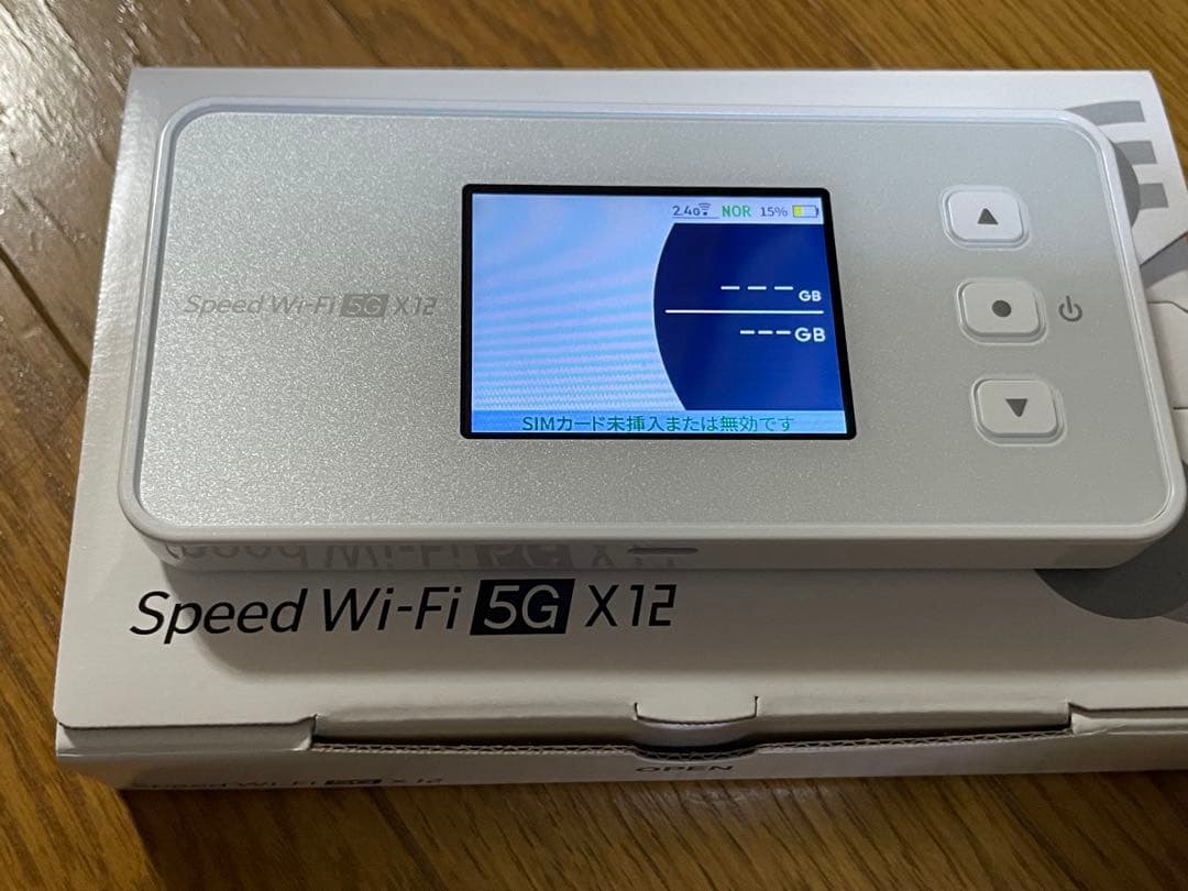 Speed Wi-Fi 5G X12 NAR03 モバイルルーター 付属品あり