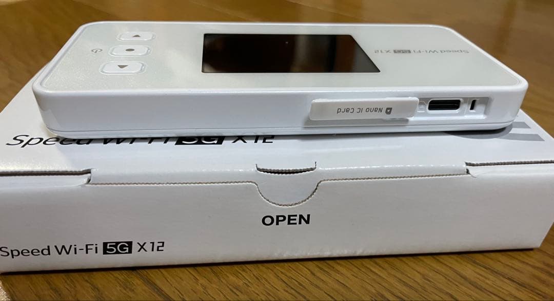 Speed Wi-Fi 5G X12 NAR03 モバイルルーター 付属品あり