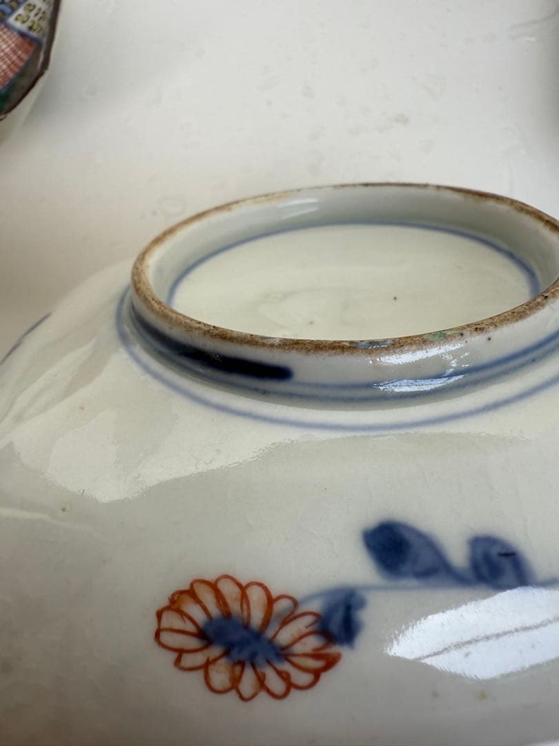 【色絵】九谷焼風 色絵角皿 5客揃い 花鳥文様和皿 古伊万里風【アンティーク風】