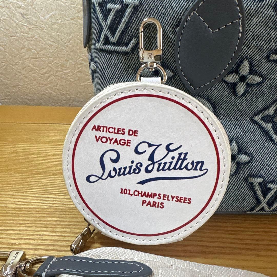 CAFE　LOUIS VUITTON デニムモノグラム柄ノベルティバック