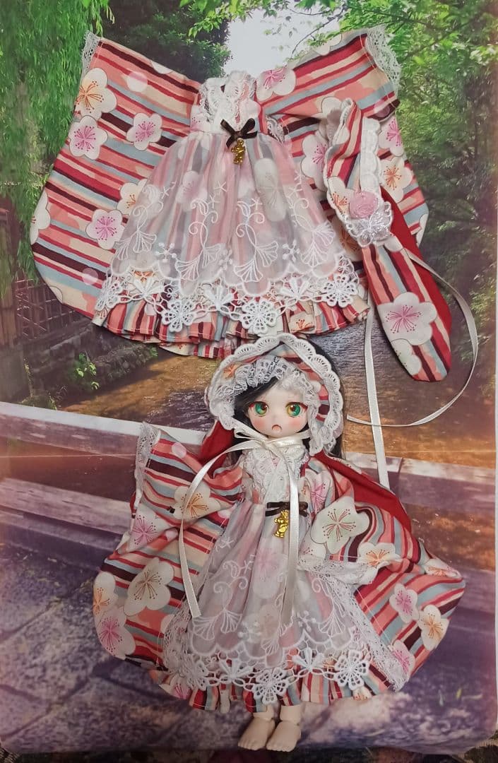 メイちゃん様オーダーページです　うさ耳&ドレス　TinyFox　赤　双子コーデ