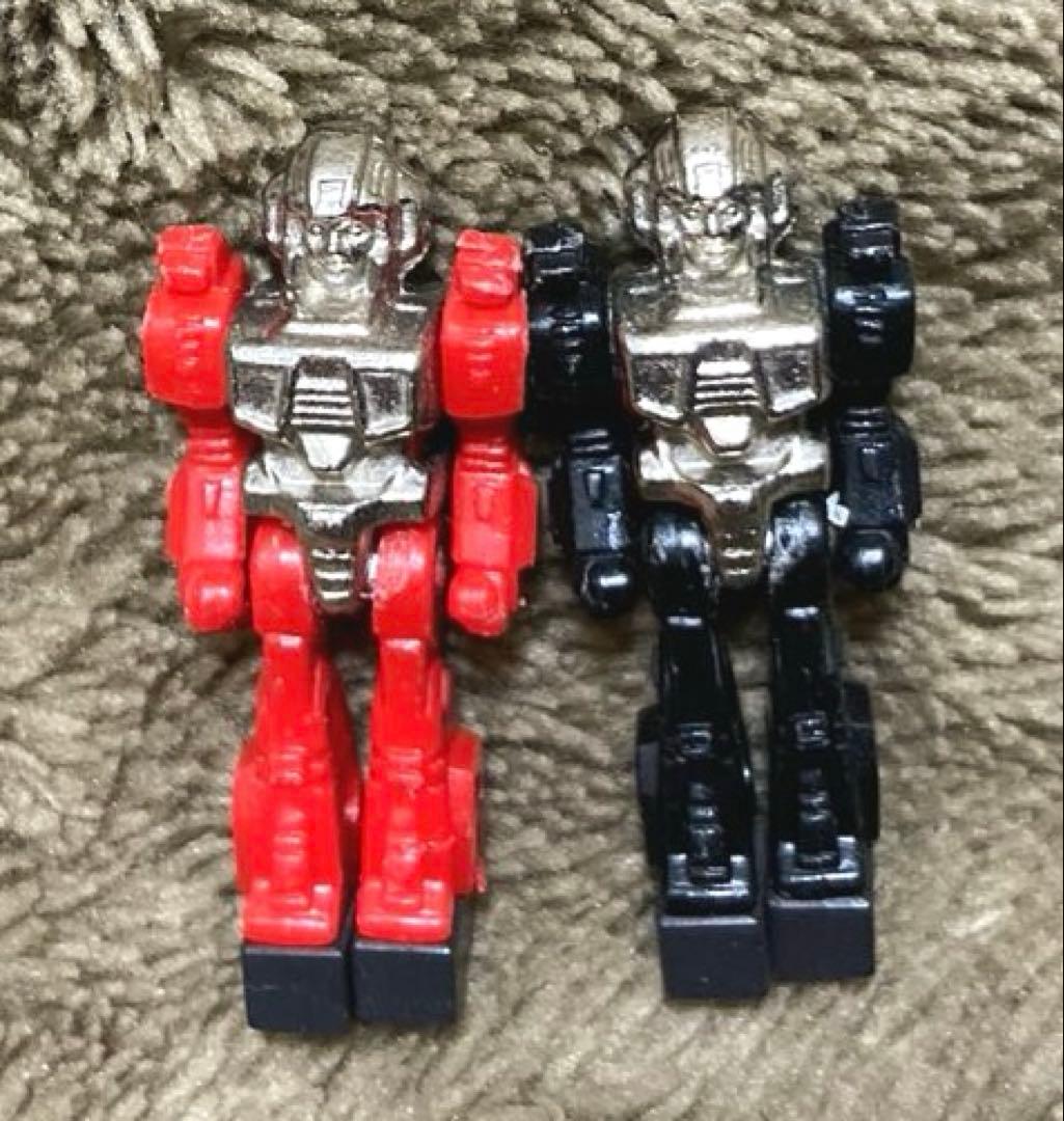 ダイアクロン 隊員 後期型 赤 黒 2点 当時物 タカラ