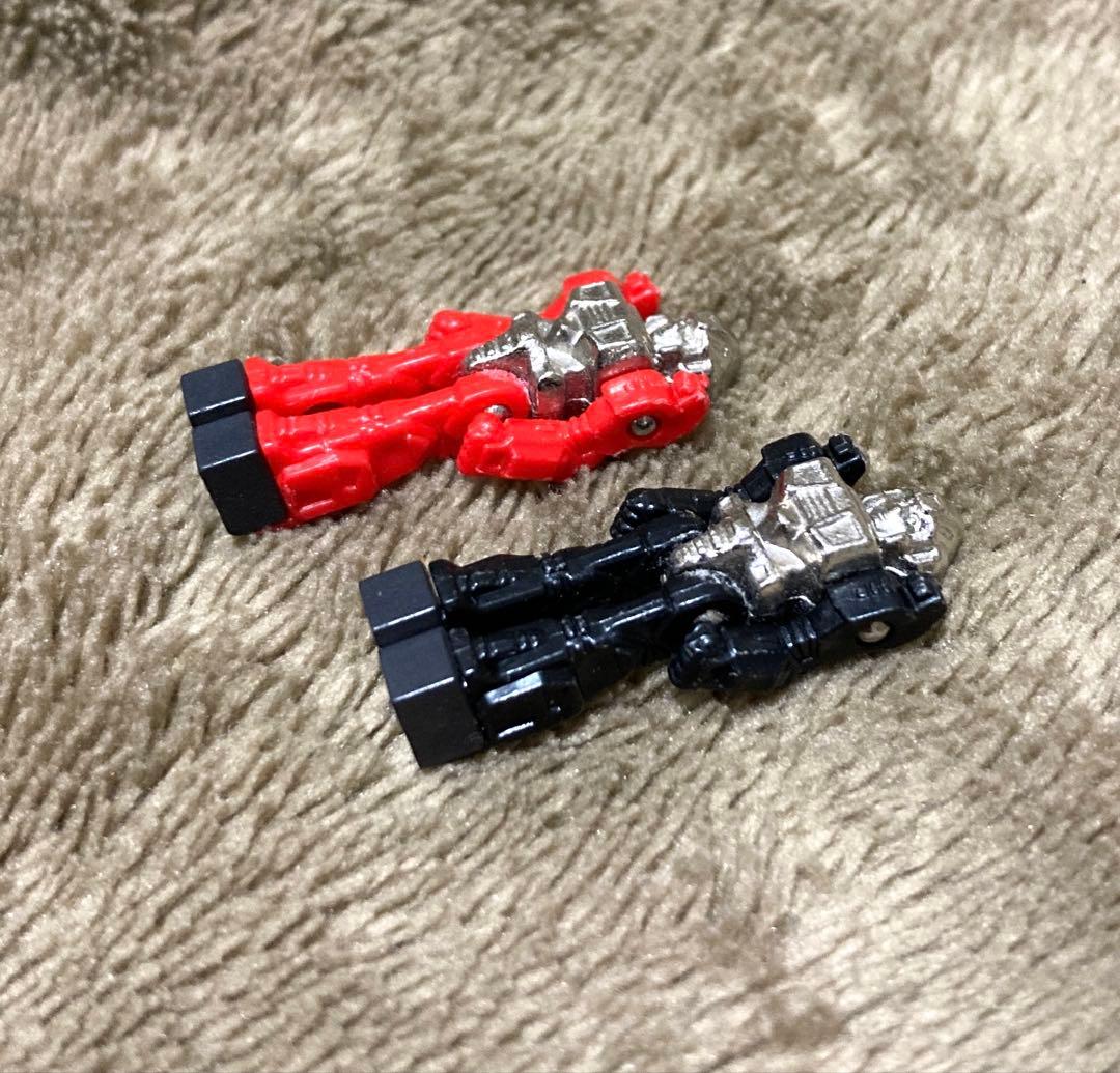 ダイアクロン 隊員 後期型 赤 黒 2点 当時物 タカラ