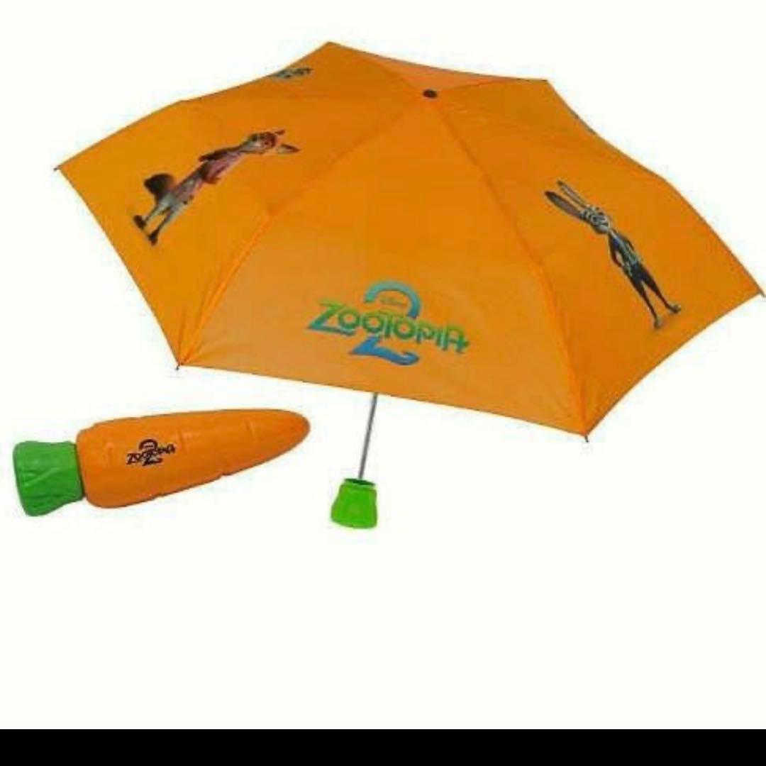【新品未使用】 ズートピア2 にんじん 折りたたみ傘