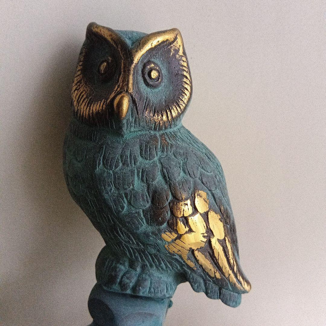 フクロウ蛇口 青銅色 ガーデニング水栓　新品