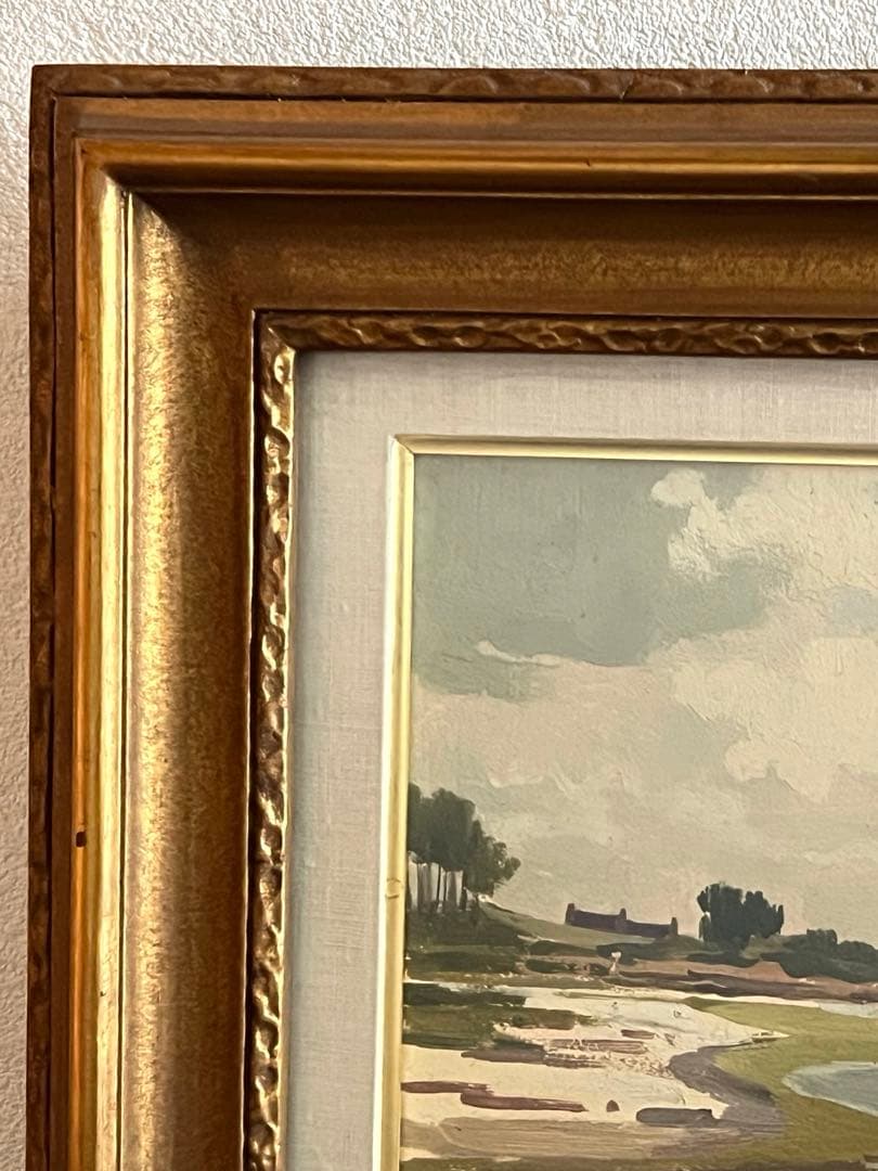 ヤン作 レスコニール＊風景画/額縁