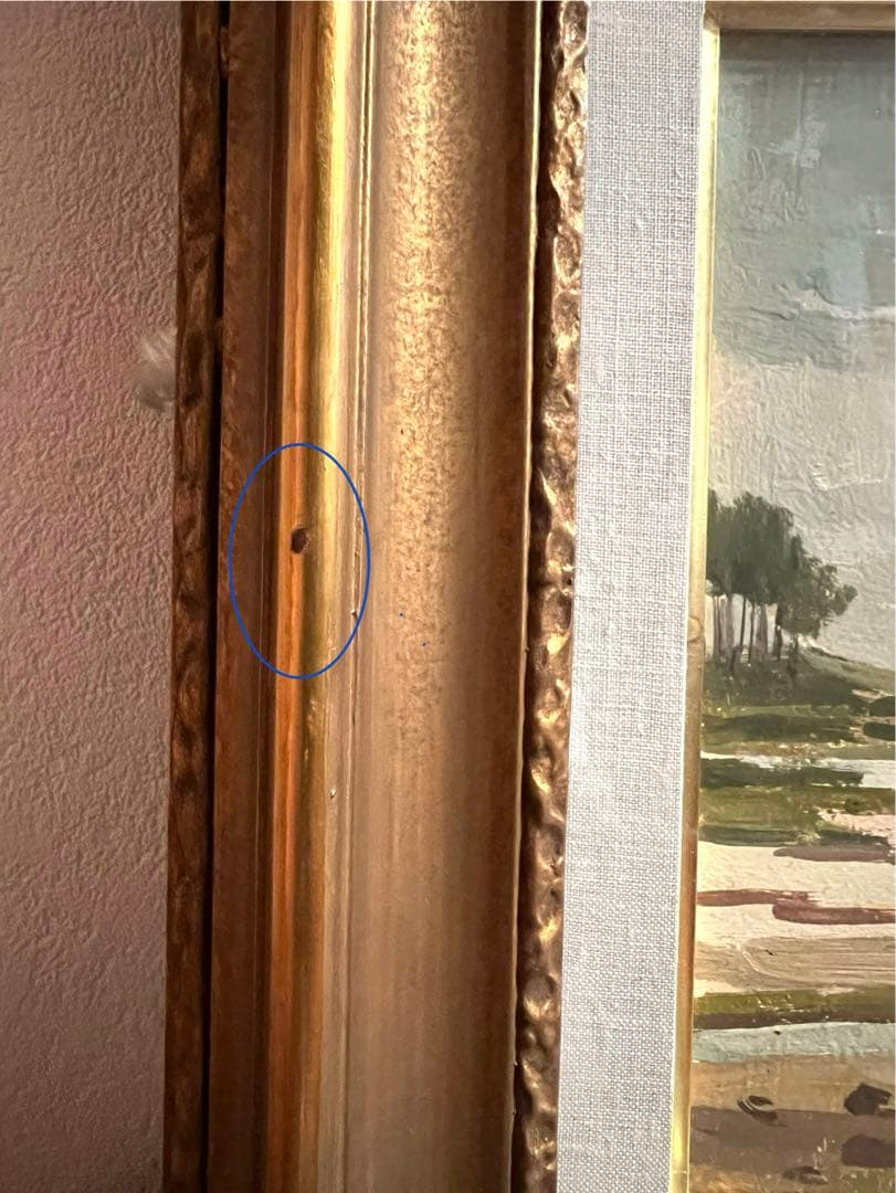 ヤン作 レスコニール＊風景画/額縁