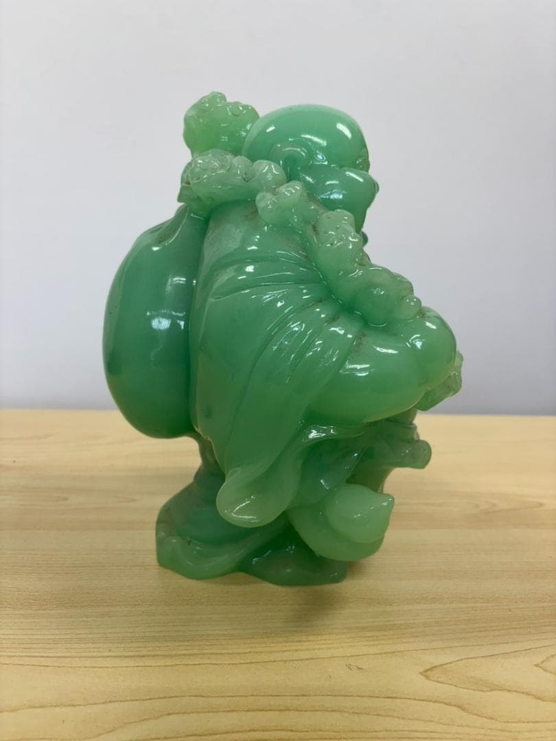 七福神 翡翠 布袋様 置物 縁起物 厄除け 布袋尊 子宝 商売繁盛 開運 風水