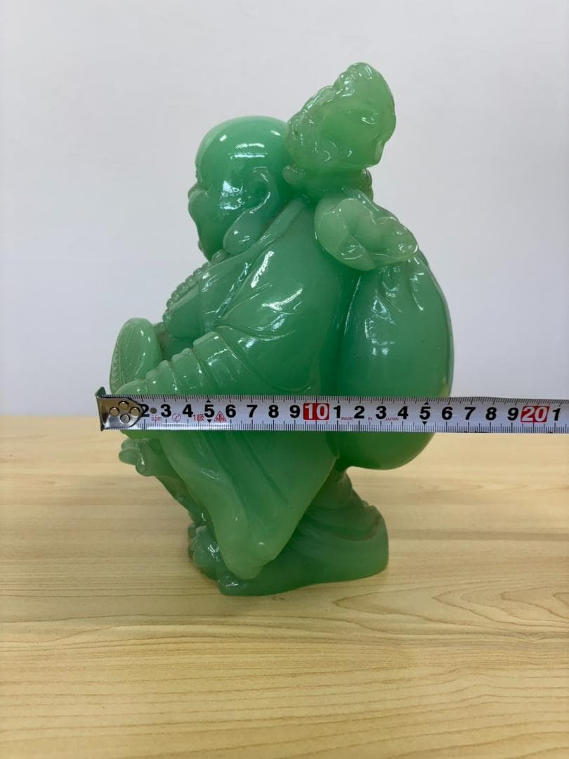 七福神 翡翠 布袋様 置物 縁起物 厄除け 布袋尊 子宝 商売繁盛 開運 風水