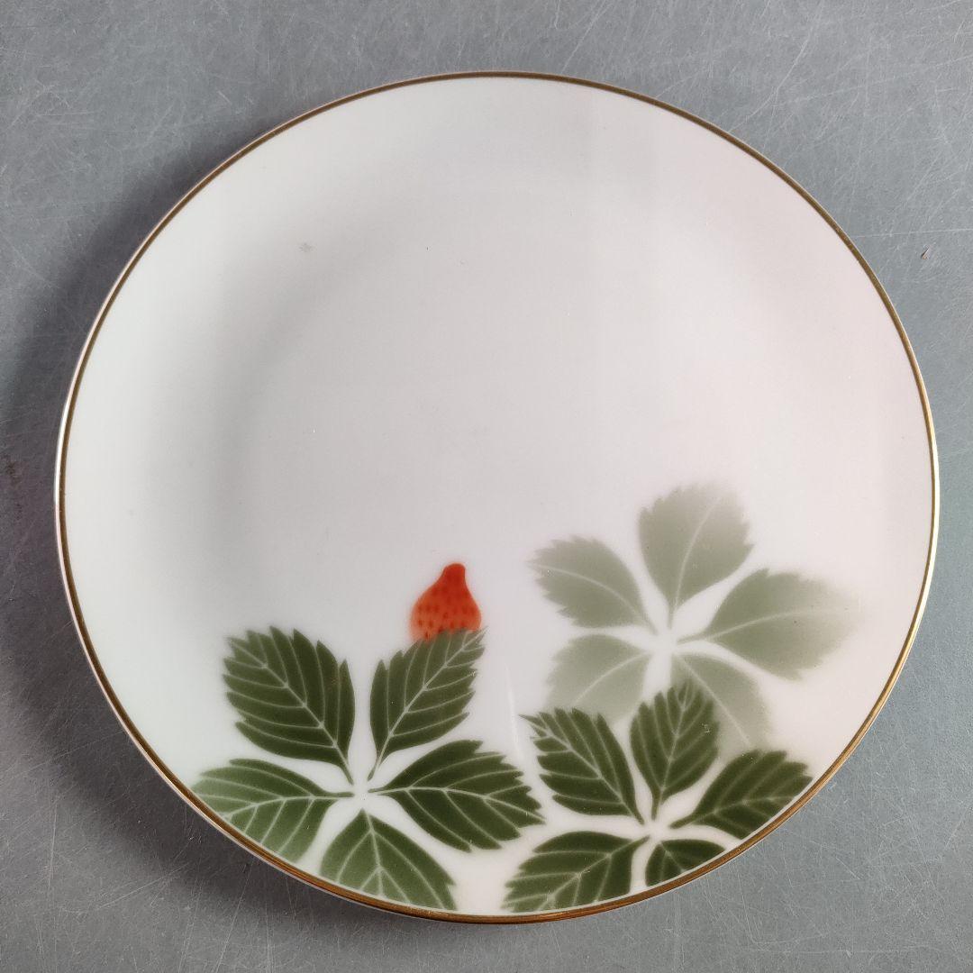 A1341-1/有田焼/深川製磁/果実文銘々皿 苺皿6客・柿皿5客/懐石道具/