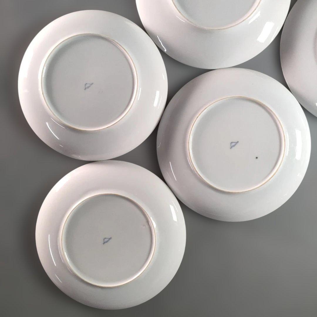 A1341-1/有田焼/深川製磁/果実文銘々皿 苺皿6客・柿皿5客/懐石道具/