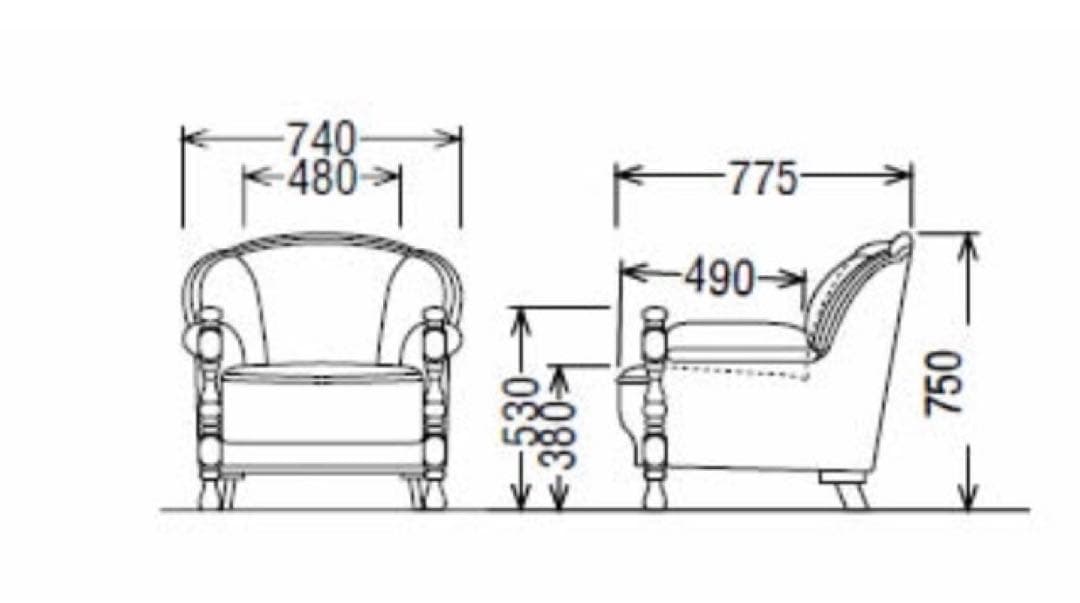 【2/20まで・キズあり】 karimoku カリモク 1人掛けソファ 送料込み